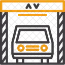 Elevator In Parking Garage Parking Garage Lift Vertical Transport Icône