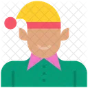 Christmas Elf Happy Icon