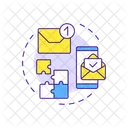 Virtual Assistant Email Phone Email Management Icon