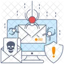 Virus Hoax Email Virus Threat Malware Icon