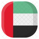 Emiratos Arabes Unidos Bandera Pais Icono