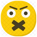 Emoji Sin Palabras Emoticon Smiley Icono