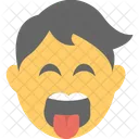 Garoto Emoji Alegre Ícone