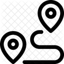 Emplacement Chemin Itineraire Icône