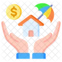 Employee Benefits Money House Icon