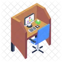 Workplace Workspace Workstation Icon