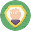 Fist Clenched Hand Palm Icon