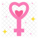 Empowerment Gender Heart Icon