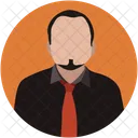 Empresario Avatar Gerente Icono