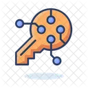 Encrypt Key Crypto Key Digital Key Icône