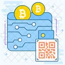 Localizacao Da Criptomoeda Endereco Bitcoin Codigo Qr Bitcoin Ícone