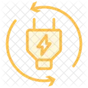 Energiespar Duotone Liniensymbol Symbol