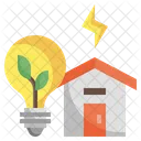 Energy Efficient Save Energy Eco House Icon