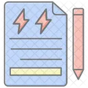 Energy Planning Lineal Color Icon Icon