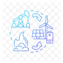 Energy Transition Decarbonization Fossil Fuel Symbol