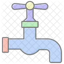 Energy Water Tap Lineal Color Icon Icon