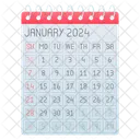 Calendario 2024 Evento Icono