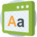 English Web Layout Icon