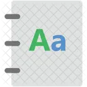 English Book Pad Icon