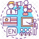 English for presentations  Icon