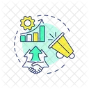 Enhanced marketing efficiency  Icon