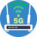 5 G 4 G Comunicacion Icono