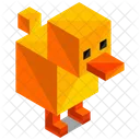 Ente Tier Isometrisch Symbol