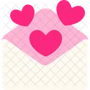 Envelope Pop Up Heart  Icon