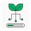 Environmental Awareness Natural Tech Fusion Visualization Environmental Progress Tracking Icon