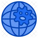 Epidemic Disaster Nature Virus Globe Icon