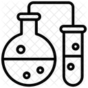 Equipos De Laboratorio Tubo De Ensayo Vaso De Precipitados Icono
