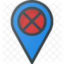 Error Pin Geolocation Icon