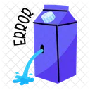 Error Milk Packet Leaked Milk Icon