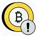 Error de bitcoin  Icono