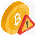 Error de bitcoin  Icono