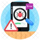 Mensaje De Error Error De Error Busqueda De Errores Icono