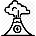 Eruption Explosion Lava Icône