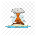 Eruption Volcano Disaster Icône