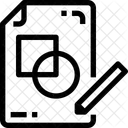 Esboco Plano Arquivo Ícone