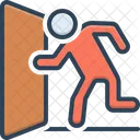 Escape Exit Evacuation Icon