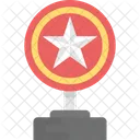 Estrella Escudo Premio Icono