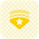 Escudo De Estrella Insignia De Estrella Insignia De Premio Icono