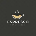 Espresso Logo Hot Coffee Espresso Logomark Icon