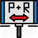 Estacionar E Andar Estacionamento Suburbano Estacao De Transferencia Ícone
