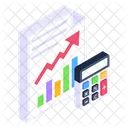 Informe Financiero Informe Comercial Estado Financiero Icono