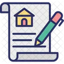 Estate Agreement House Contract Property Contract Icon