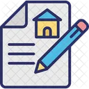 Estate Agreement House Contract Property Contract Icon