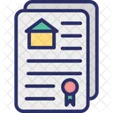 Estate Agreement House Contract Property Contract Icon