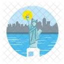 Estatua De La Libertad Nueva York Estados Unidos Icono