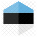 Estonia Pais Bandera Icono